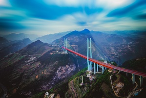 航拍世界第一高桥