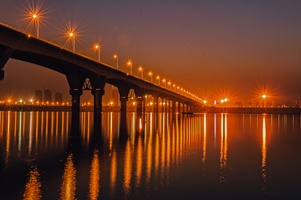 湘江猴子石大桥夜景
