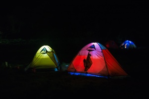 黑暗中的帐篷