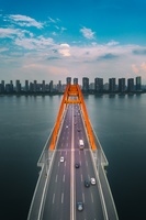 航拍湘江福元路大桥2020（四）
