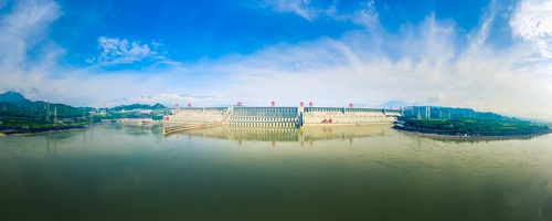长江三峡大坝全景