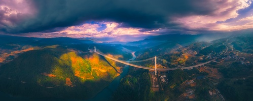 乌云下的龙江大桥