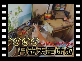 菜刀玩弹弓开箱8个滑轮的天罡速射弓