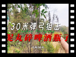 30米外泥丸几发才能击碎啤酒瓶子